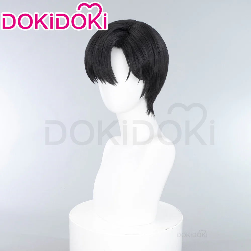 【Ready For Ship】DokiDoki Anime Cosplay Wig Short Straight Black Hair - Image 3