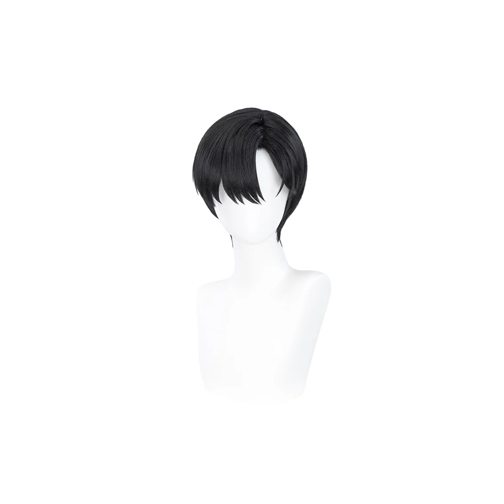 【Ready For Ship】DokiDoki Anime Cosplay Wig Short Straight Black Hair - Image 5