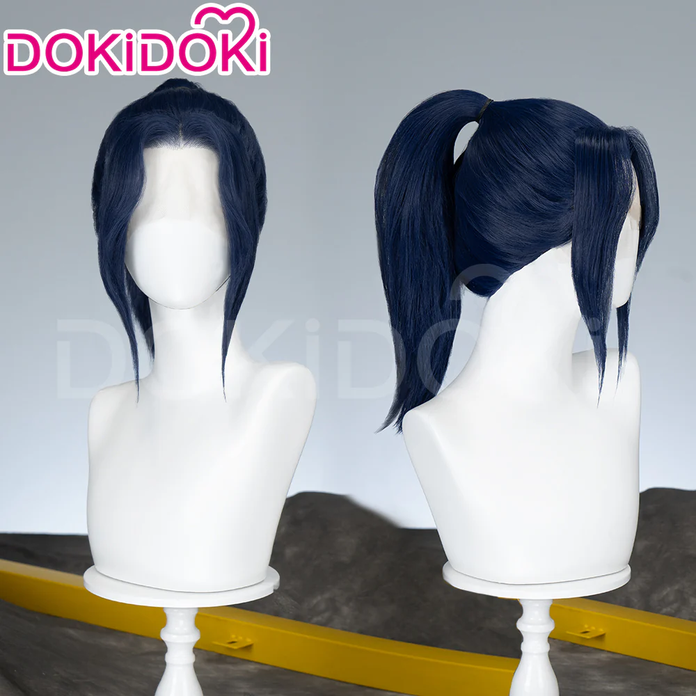 【Ready For Ship】【Front Lace】DokiDoki Game Wig / Eyepatch the Sheriff of Piltover Long Straight Purple Hair - Image 12