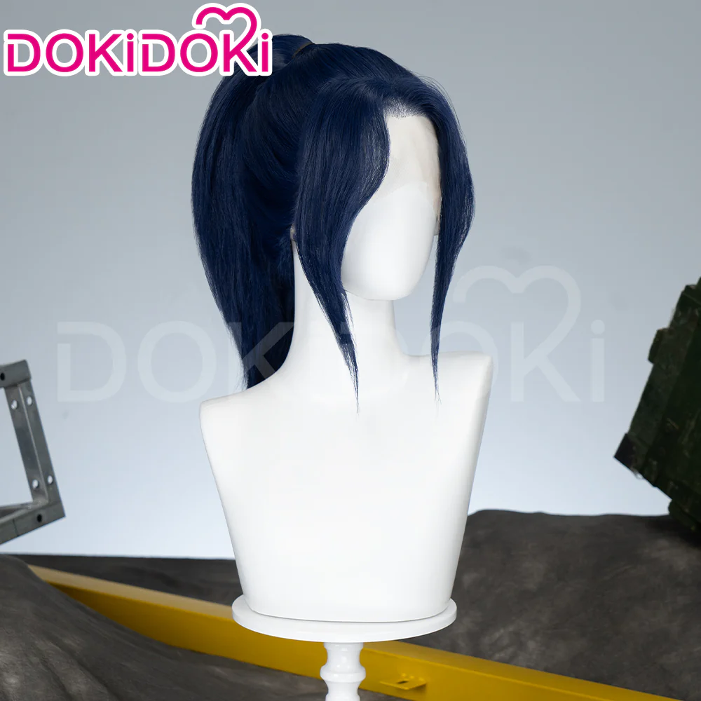 【Ready For Ship】【Front Lace】DokiDoki Game Wig / Eyepatch the Sheriff of Piltover Long Straight Purple Hair - Image 13