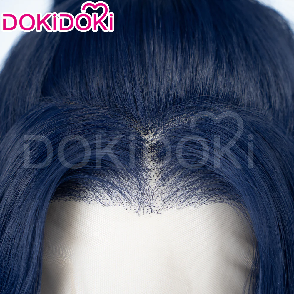 【Ready For Ship】【Front Lace】DokiDoki Game Wig / Eyepatch the Sheriff of Piltover Long Straight Purple Hair - Image 15