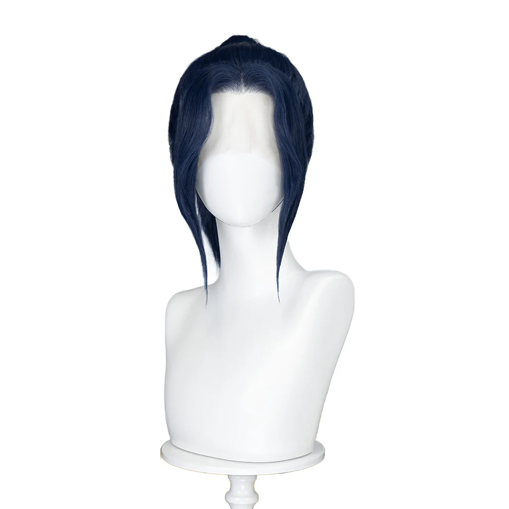 【Ready For Ship】【Front Lace】DokiDoki Game Wig / Eyepatch the Sheriff of Piltover Long Straight Purple Hair - Image 16