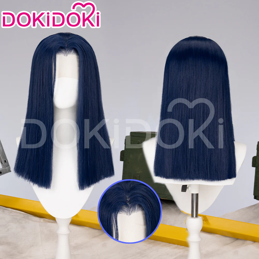 【Ready For Ship】【Front Lace】DokiDoki Game Wig / Eyepatch the Sheriff of Piltover Long Straight Purple Hair - Image 17