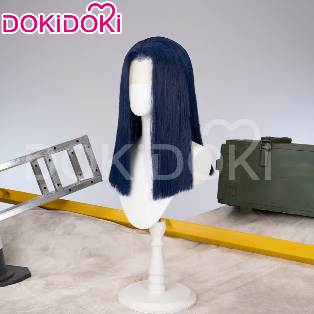 【Ready For Ship】【Front Lace】DokiDoki Game Wig / Eyepatch the Sheriff of Piltover Long Straight Purple Hair - Image 19