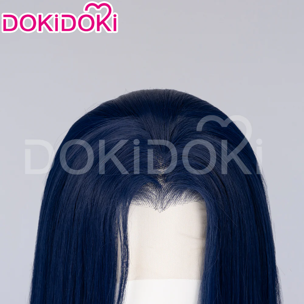 【Ready For Ship】【Front Lace】DokiDoki Game Wig / Eyepatch the Sheriff of Piltover Long Straight Purple Hair - Image 20