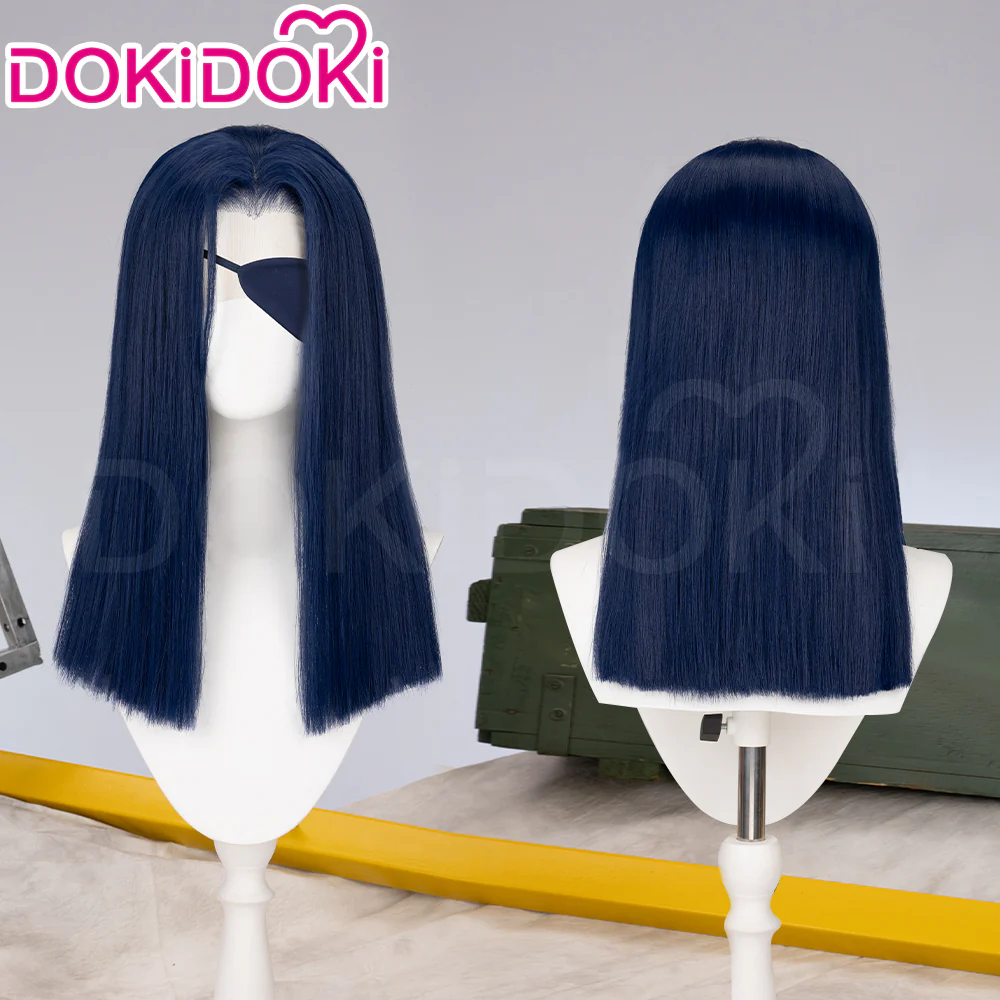 【Ready For Ship】【Front Lace】DokiDoki Game Wig / Eyepatch the Sheriff of Piltover Long Straight Purple Hair - Image 22