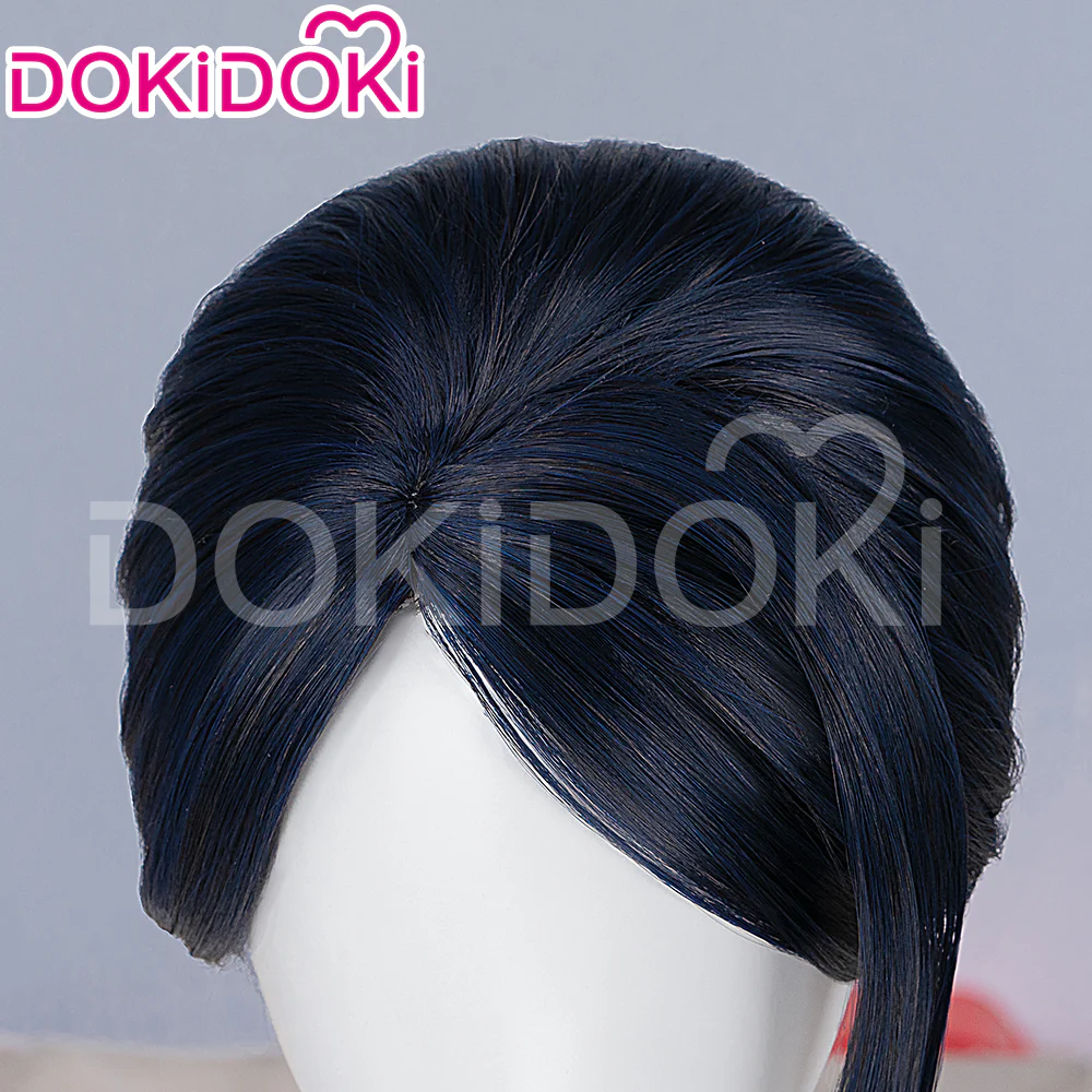 【Ready For Ship】【Front Lace】DokiDoki Game Wig / Eyepatch the Sheriff of Piltover Long Straight Purple Hair - Image 3