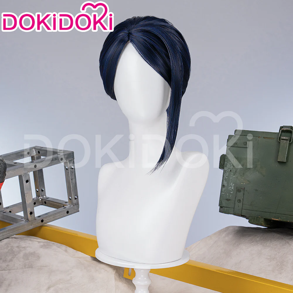 【Ready For Ship】【Front Lace】DokiDoki Game Wig / Eyepatch the Sheriff of Piltover Long Straight Purple Hair - Image 4
