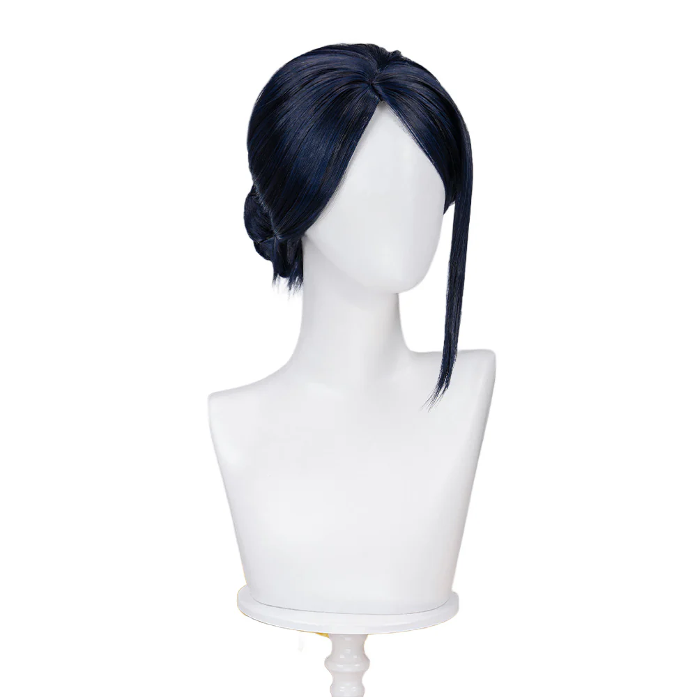 【Ready For Ship】【Front Lace】DokiDoki Game Wig / Eyepatch the Sheriff of Piltover Long Straight Purple Hair - Image 6