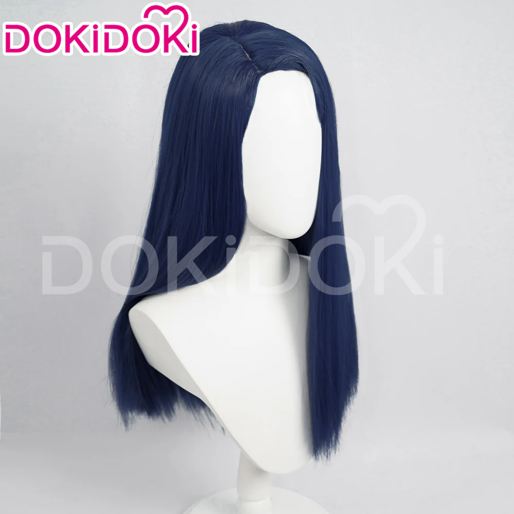 【Ready For Ship】【Front Lace】DokiDoki Game Wig / Eyepatch the Sheriff of Piltover Long Straight Purple Hair - Image 9
