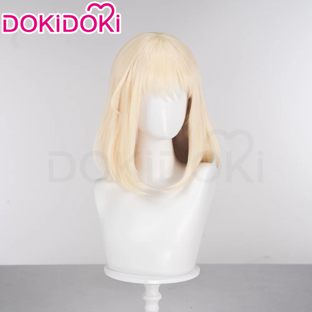 【Ready For Ship】DokiDoki Anime BanG Dream! Cosplay Misumi Uika Wig Curly Yellow Hair - Image 2