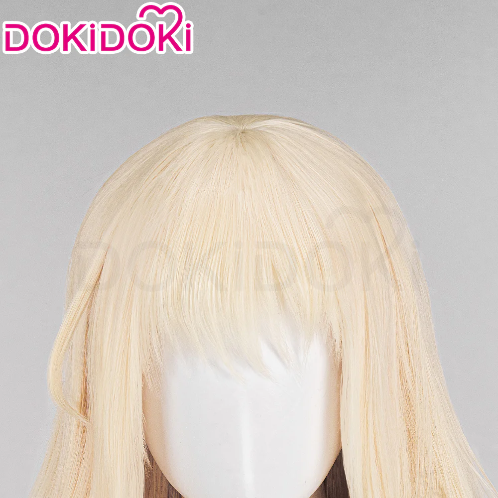【Ready For Ship】DokiDoki Anime BanG Dream! Cosplay Misumi Uika Wig Curly Yellow Hair - Image 4