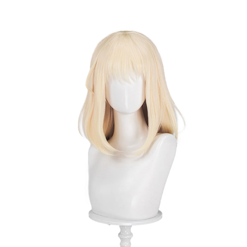 【Ready For Ship】DokiDoki Anime BanG Dream! Cosplay Misumi Uika Wig Curly Yellow Hair - Image 5