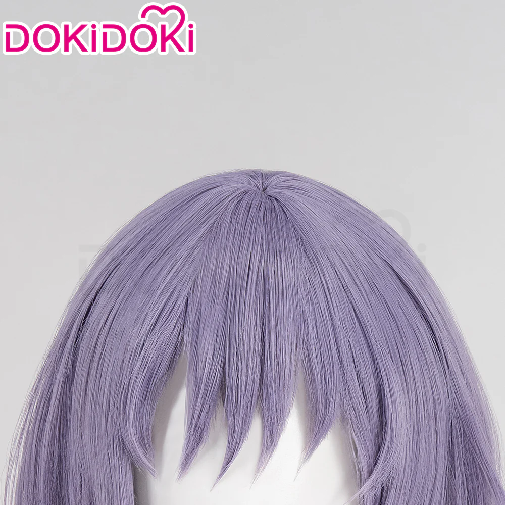 【Ready For Ship】DokiDoki Anime BanG Dream! Cosplay Yuutenji Nyamu Wig Short Curly Purple Hair Yuutenji Nyamu Ave Mujica - Image 4