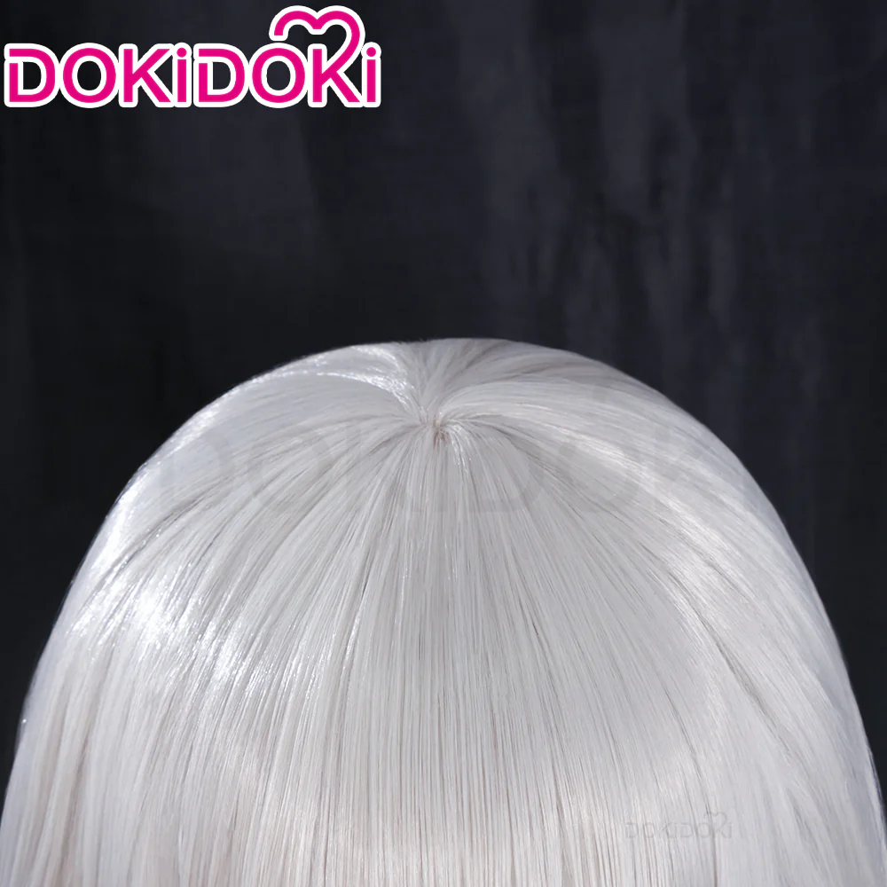 DokiDoki Anime BanG Dream It's MyGO Cosplay Kaname Raana Wig Silver Short Straight - Image 4