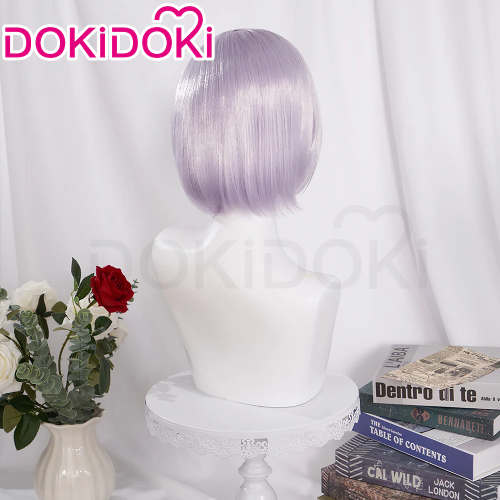 【Ready For Ship】DokiDoki Anime BanG Dream! Cosplay Takamatsu Tomori Wig Short Purple Straight - Image 3