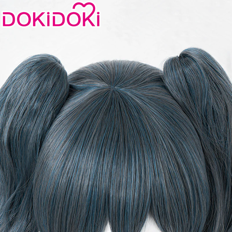 【Ready For Ship】DokiDoki Anime Black Butler Cosplay Ciel Phantomhive Wig Lady Curly Double Ponytail Hair Woman - Image 4