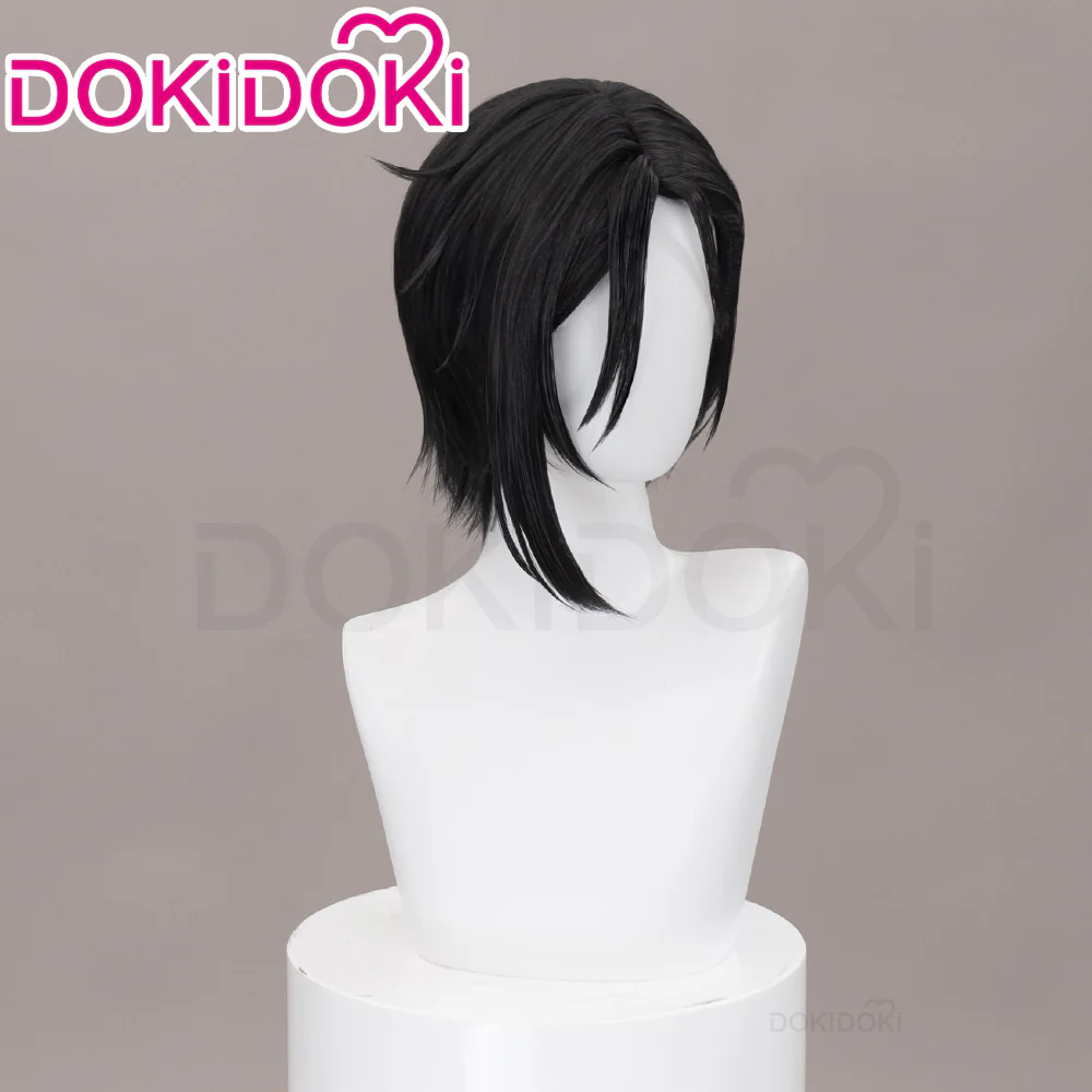 【Normal Ver Ready For Ship】DokiDoki Anime Black Butler Cosplay Sebastian·Michaelis Wig Short Black Hair - Image 10