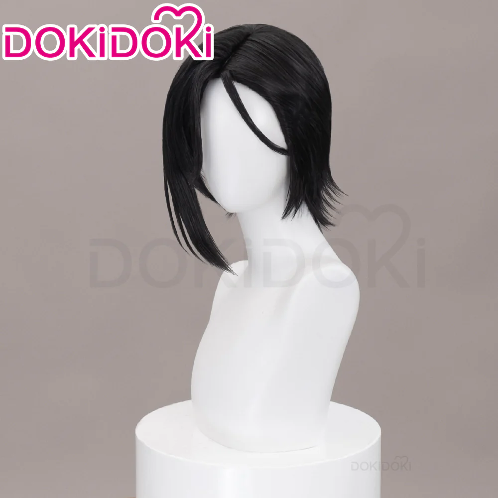 【Normal Ver Ready For Ship】DokiDoki Anime Black Butler Cosplay Sebastian·Michaelis Wig Short Black Hair - Image 9