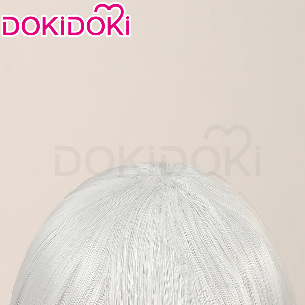 【Ready For Ship】DokiDoki Anime Black Butler Cosplay Undertaker Wig Long Straight White Silver Hair under taker - Image 4