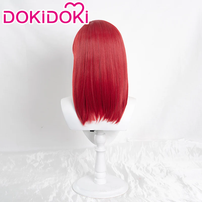 【Ready For Ship】DokiDoki Anime Cosplay  Wig Long Straight Red Hair - Image 3