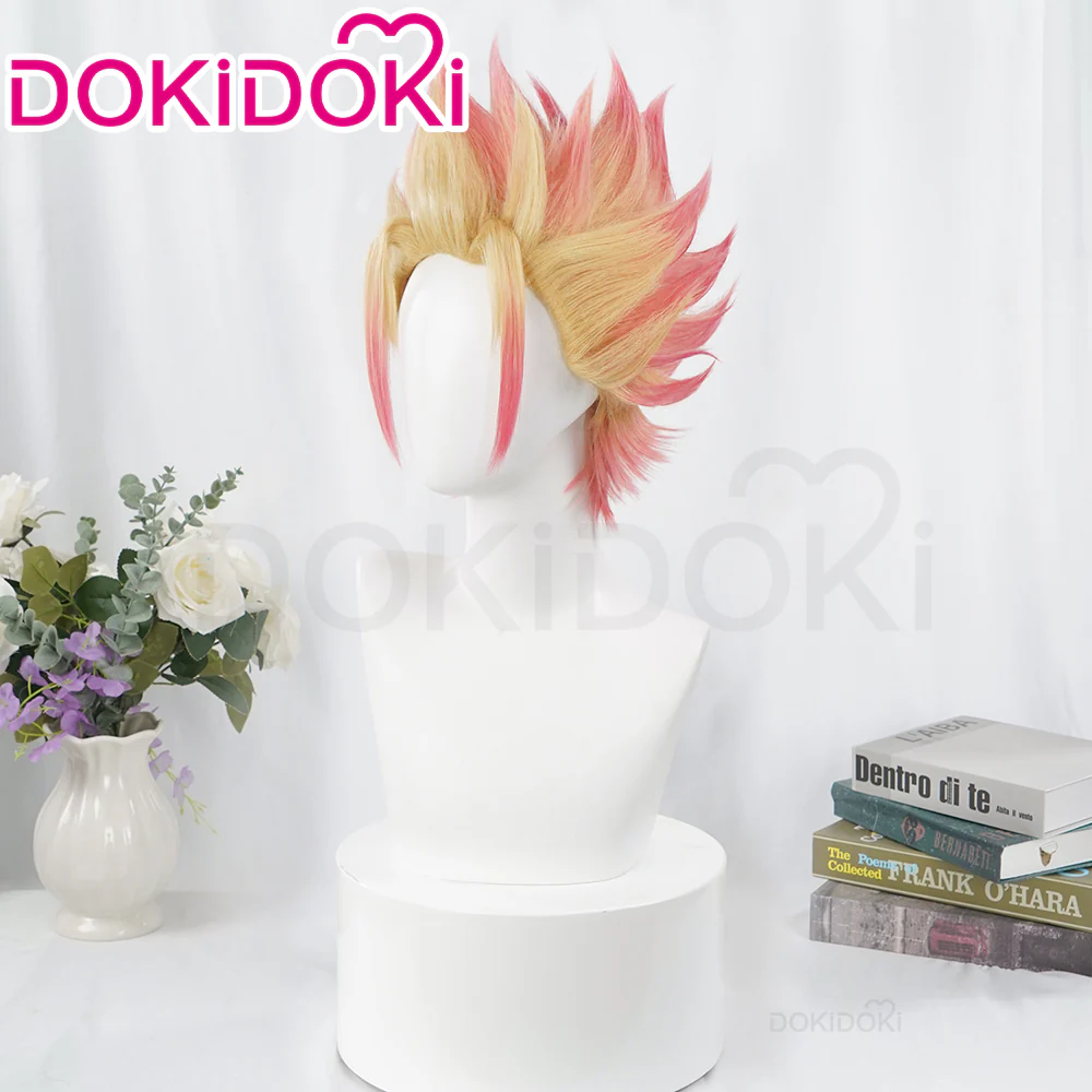 【Ready For Ship】DokiDoki Anime  Cosplay  Wig Short Straight Pink Gradient Hair - Image 2