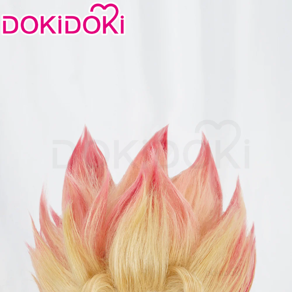 【Ready For Ship】DokiDoki Anime  Cosplay  Wig Short Straight Pink Gradient Hair - Image 4