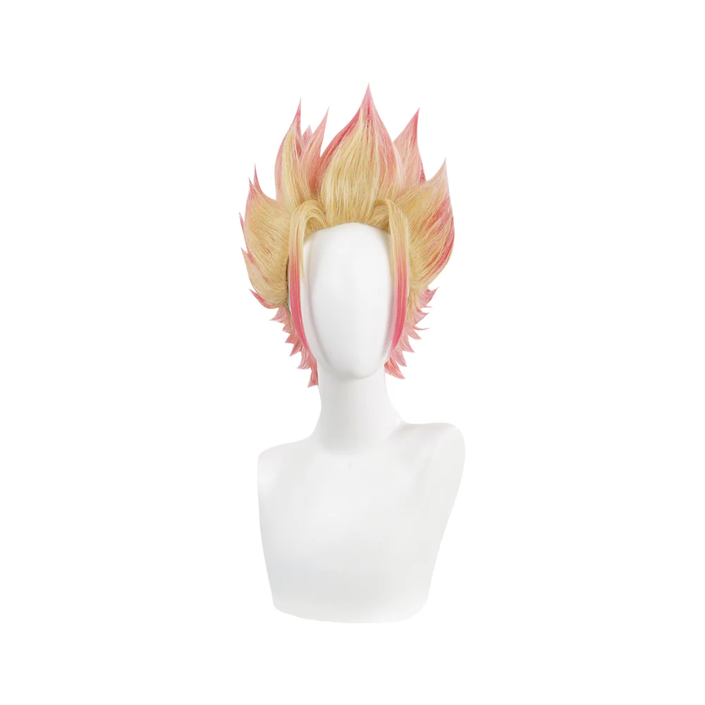 【Ready For Ship】DokiDoki Anime  Cosplay  Wig Short Straight Pink Gradient Hair - Image 5