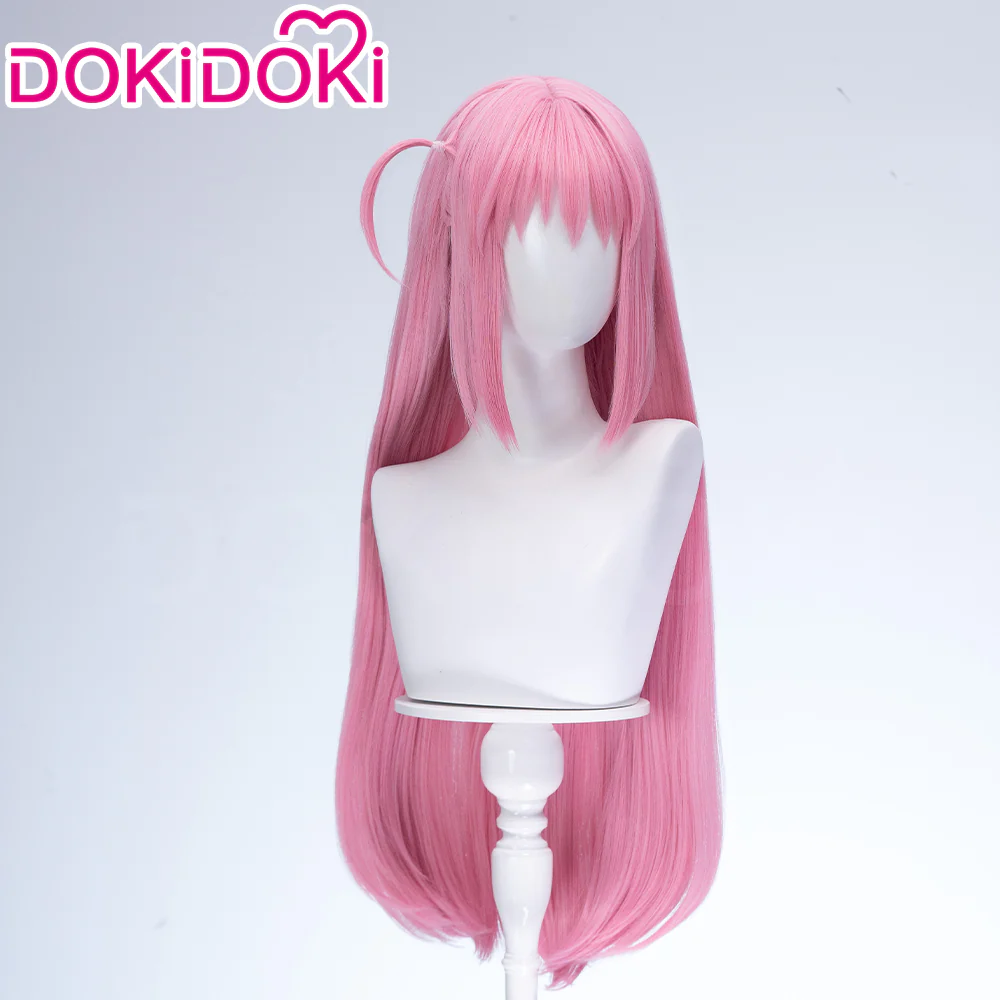 【Ready For Ship】DokiDoki Anime Bocchi the Rock! Cosplay Hitori Gotoh Cosplay Wig / Headwear Pink Straight - Image 10