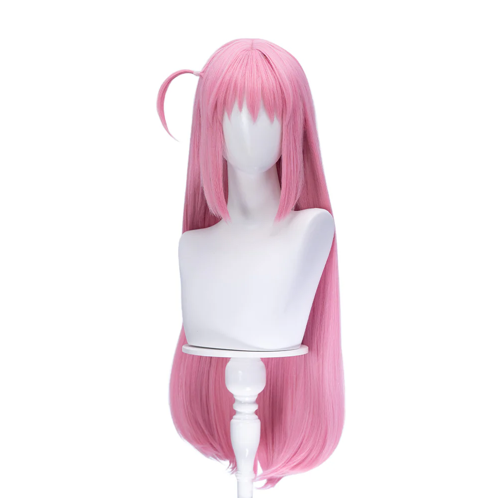 【Ready For Ship】DokiDoki Anime Bocchi the Rock! Cosplay Hitori Gotoh Cosplay Wig / Headwear Pink Straight - Image 12