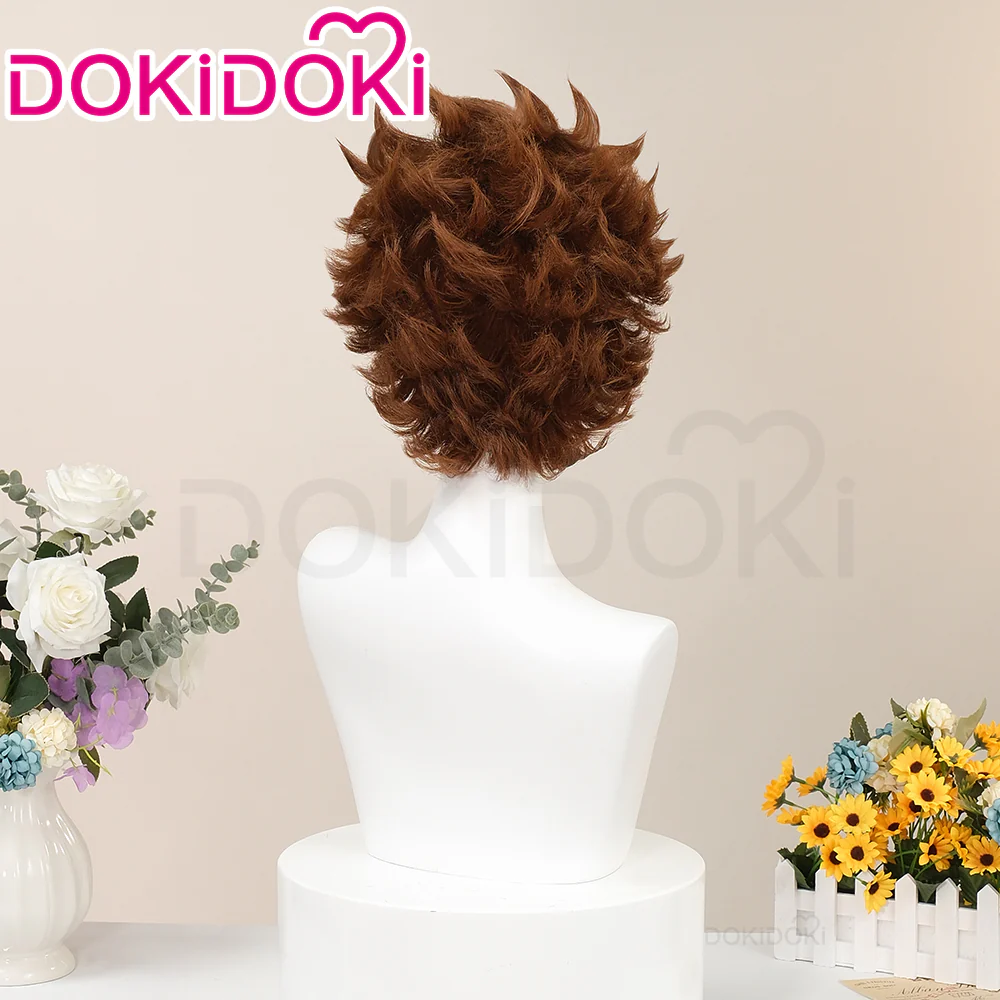 【Ready For Ship】DokiDoki Anime BUCCHIGIRI？！Cosplay Asamine Matakara Wig Short Straight Brown Hair - Image 3