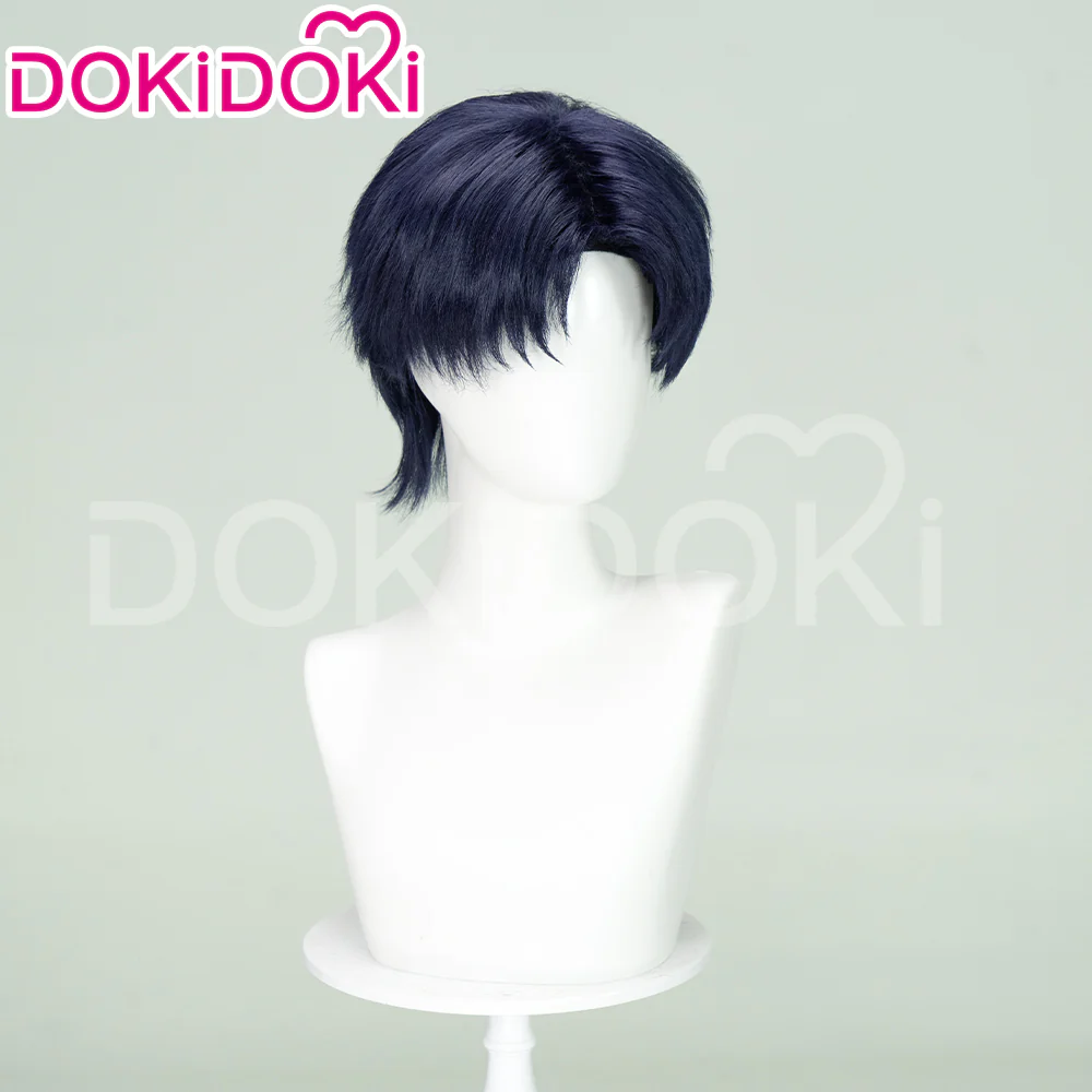 【Ready For Ship】DokiDoki Anime Card Captor Sakura Cosplay Hiragizawa Eriol Wig Short Straight Blue Hair - Image 3