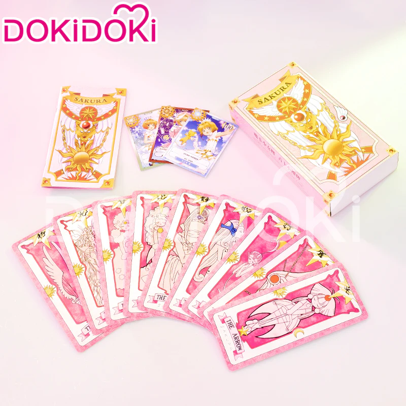 【In Stock】DokiDoki Anime Card Captor Sakura Cosplay Kinomoto Sakura Cards Prop Magic Cards