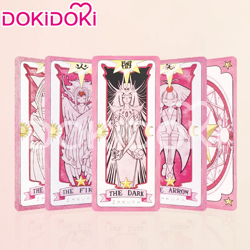 【In Stock】DokiDoki Anime Card Captor Sakura Cosplay Kinomoto Sakura Cards Prop Magic Cards - Image 4