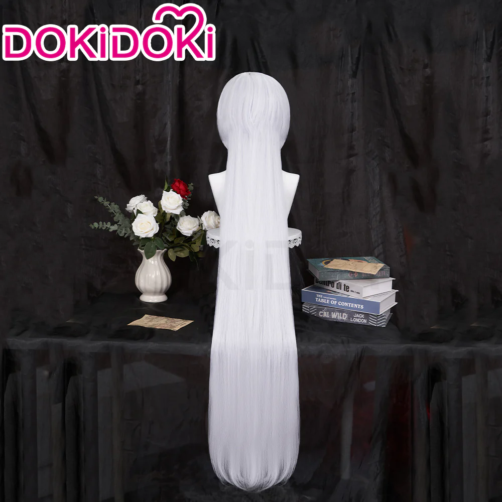 【Ready For Ship】DokiDoki Anime Card Captor Sakura Cosplay Yue Yukito Tsukishiro Wig Long Straight White Hair - Image 3
