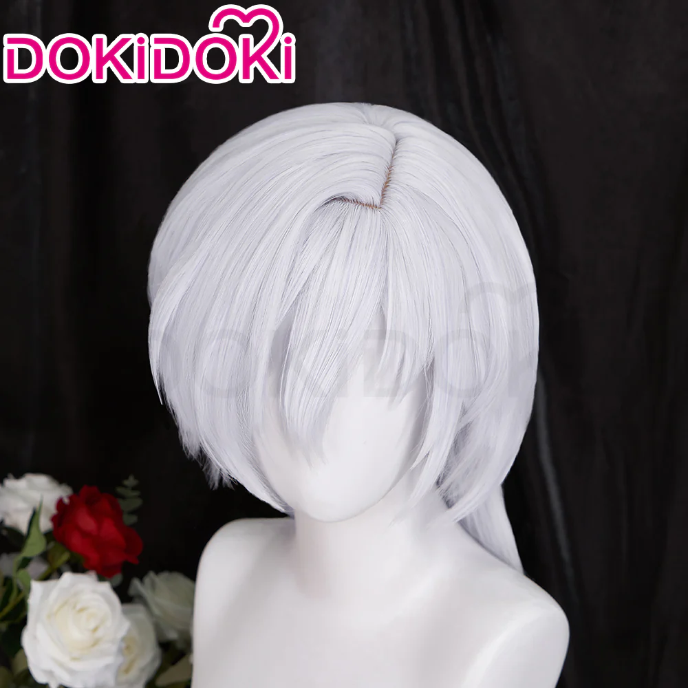 【Ready For Ship】DokiDoki Anime Card Captor Sakura Cosplay Yue Yukito Tsukishiro Wig Long Straight White Hair - Image 4