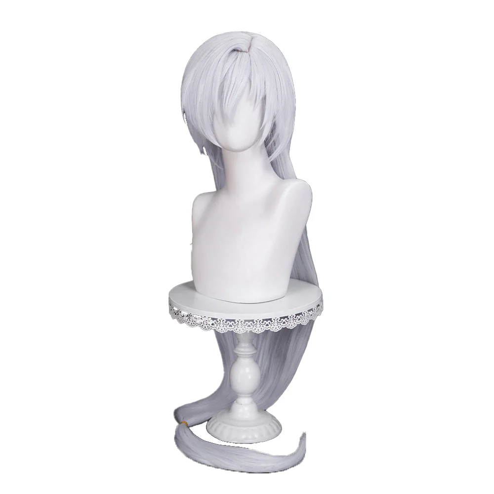 【Ready For Ship】DokiDoki Anime Card Captor Sakura Cosplay Yue Yukito Tsukishiro Wig Long Straight White Hair - Image 5