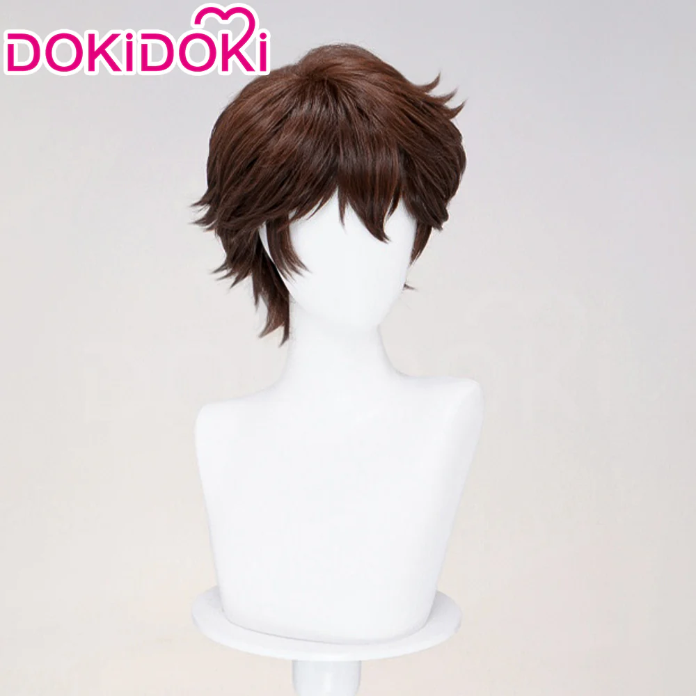 【Ready For Ship】DokiDoki Anime Cat's Eye Cosplay Ai Kisugi Wig Short Brown Hair - Image 3