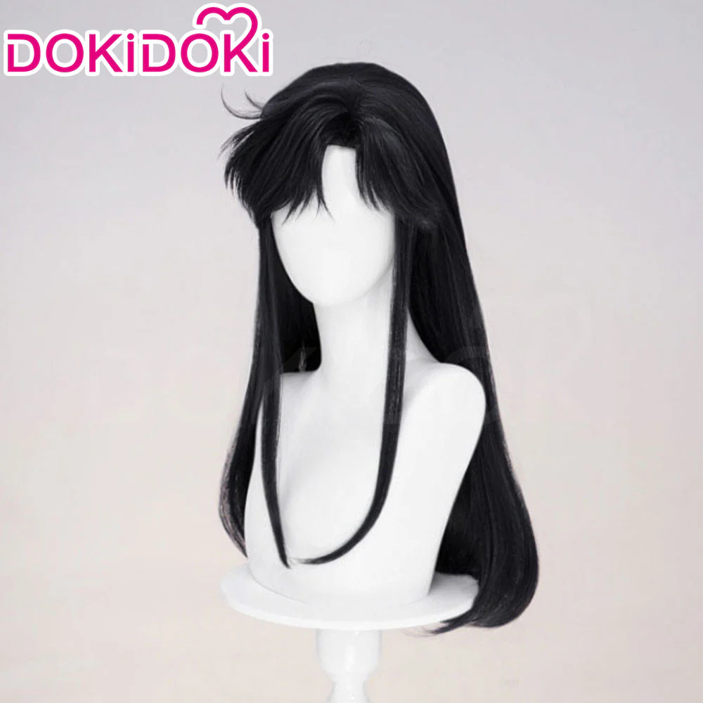 【Ready For Ship】DokiDoki Anime Cat's Eye Cosplay Hitomi Kisugi Wig Long Black Hair - Image 2