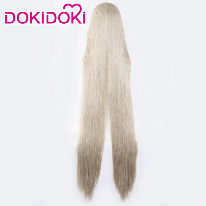 【Ready For Ship】DokiDoki Anime Chobits Cosplay Chi Cosplay Wig Long Straight Silver Hair - Image 3