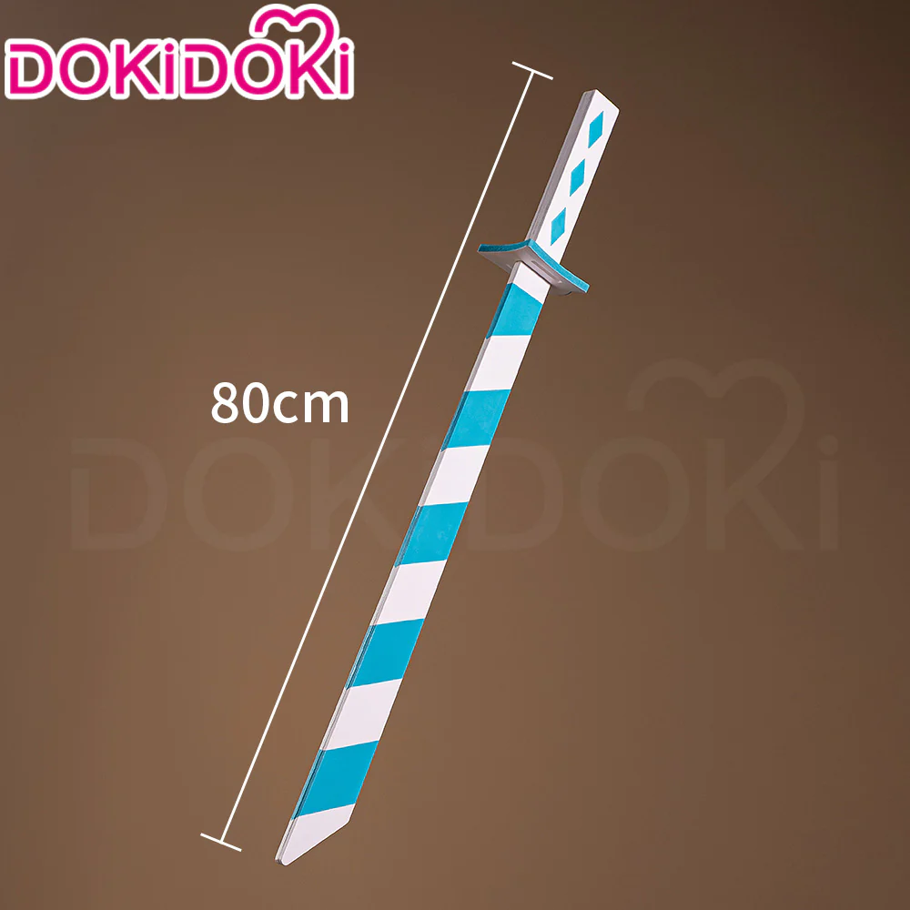 DokiDoki Anime Coaplay Weapons Blue And White Stripes Prop