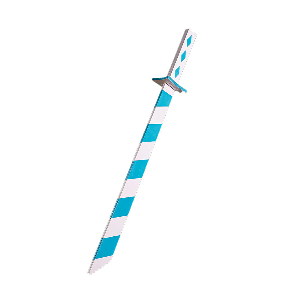 DokiDoki Anime Coaplay Weapons Blue And White Stripes Prop - Image 3
