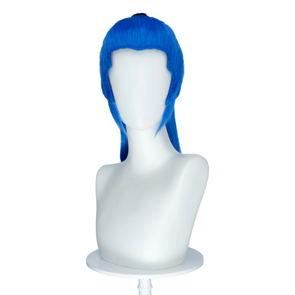 【Ready For Ship】DokiDoki Anime Cosaply Wig Men Long Blue Straight Hair - Image 2