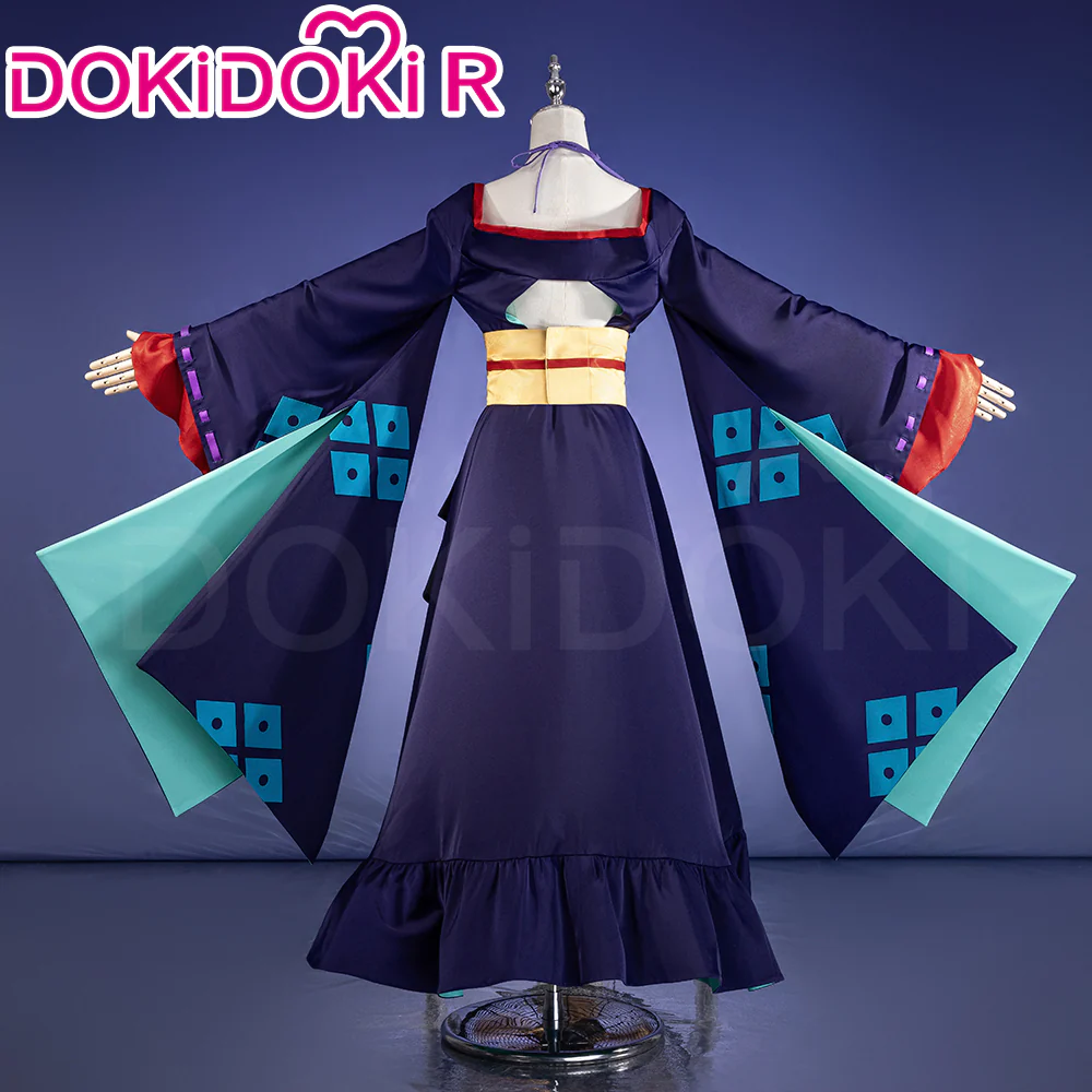 DokiDoki-R Anime Cosmic Princess Kaguya! Cosplay Runami Yachiyo Costume / Umbrella / Octopus Plush - Image 4