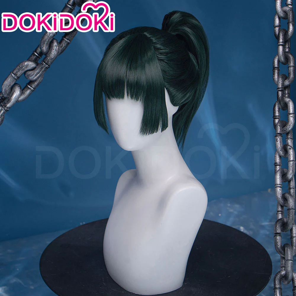 【Partially Ready For Ship】Dokidoki Anime Cosplay Wig Women Halloween Green Wig / Short Hair - Image 4