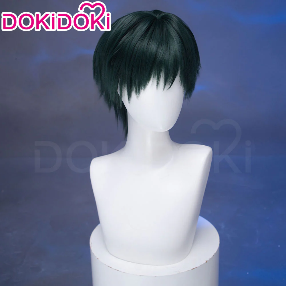 【Partially Ready For Ship】Dokidoki Anime Cosplay Wig Women Halloween Green Wig / Short Hair - Image 9