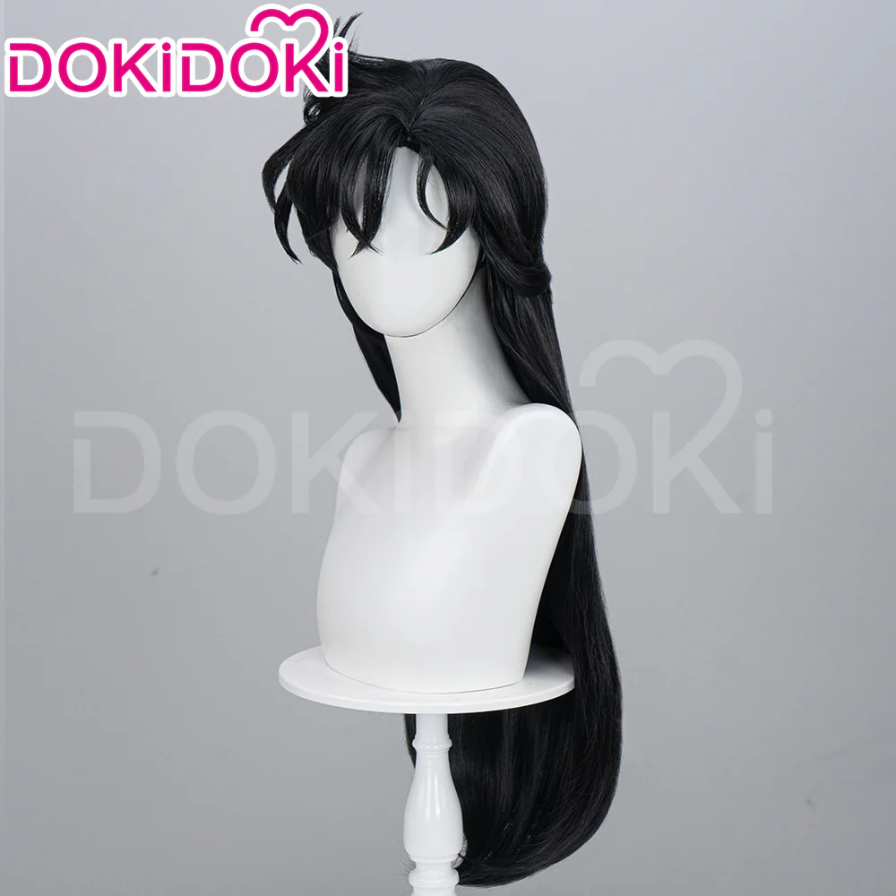 【Ready For Ship】DokiDoki Anime Cosplay Long Black Wig Women With Bangs - Image 2