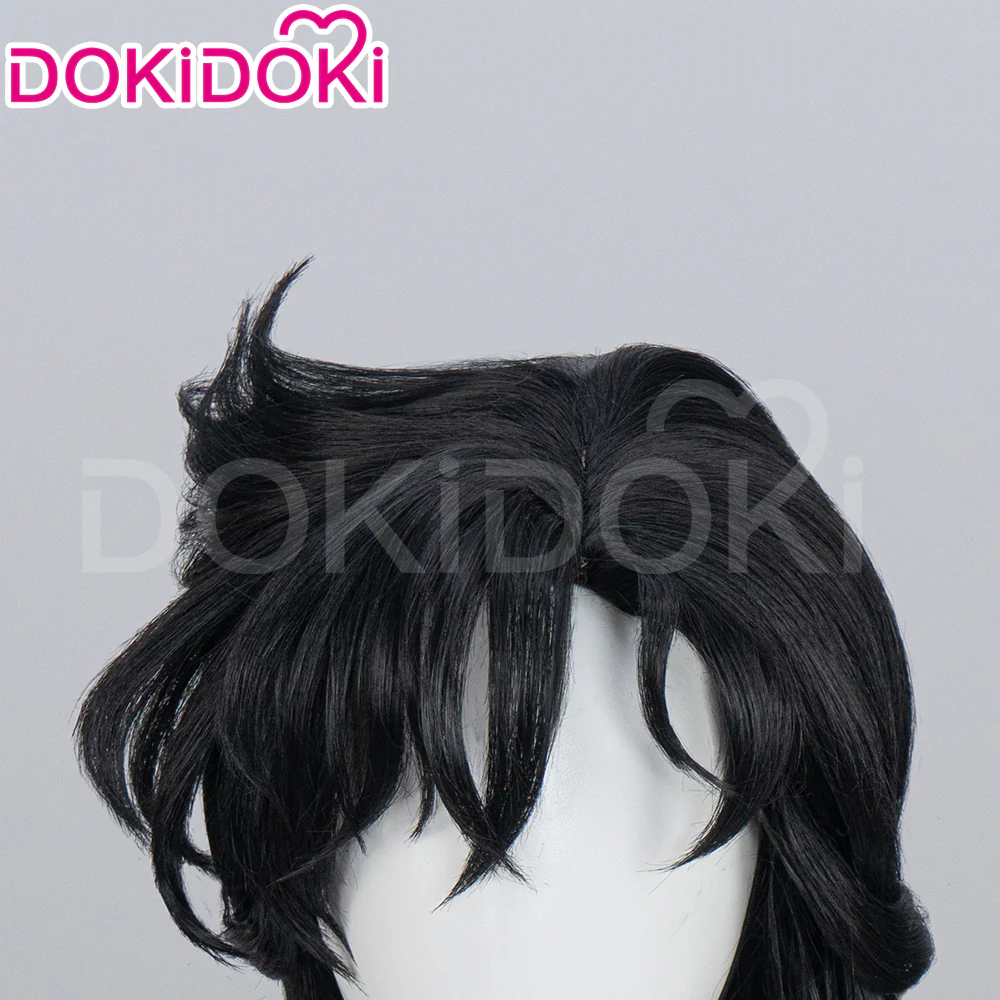 【Ready For Ship】DokiDoki Anime Cosplay Long Black Wig Women With Bangs - Image 4