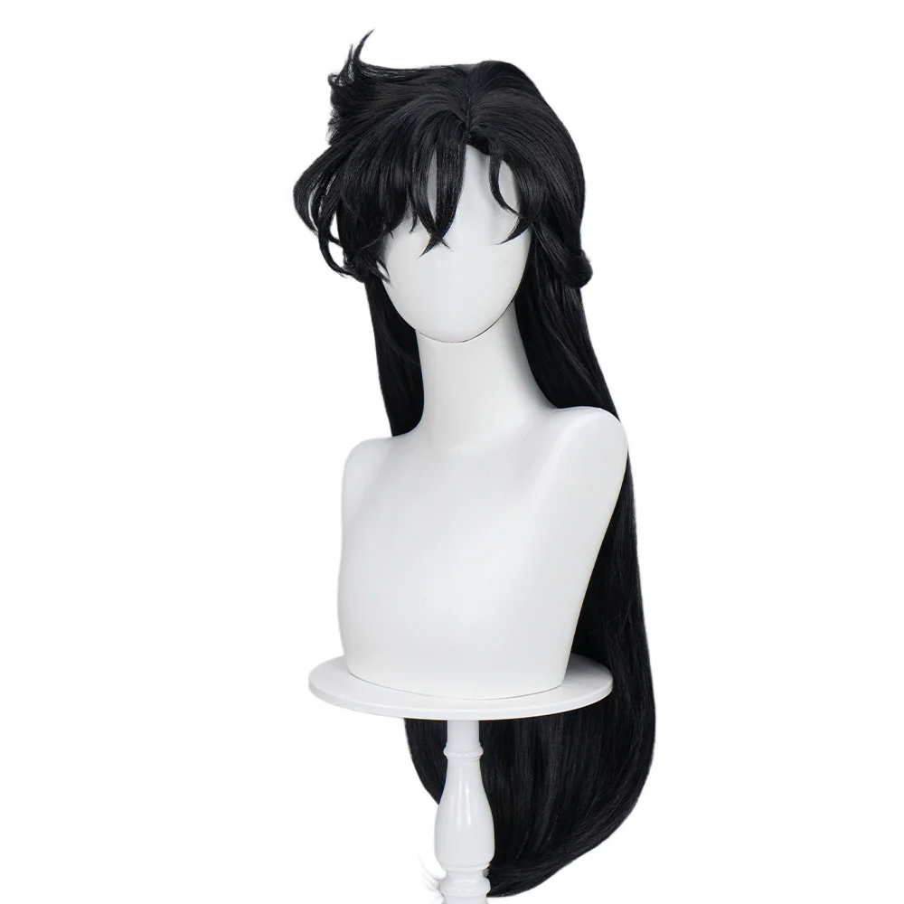 【Ready For Ship】DokiDoki Anime Cosplay Long Black Wig Women With Bangs - Image 5