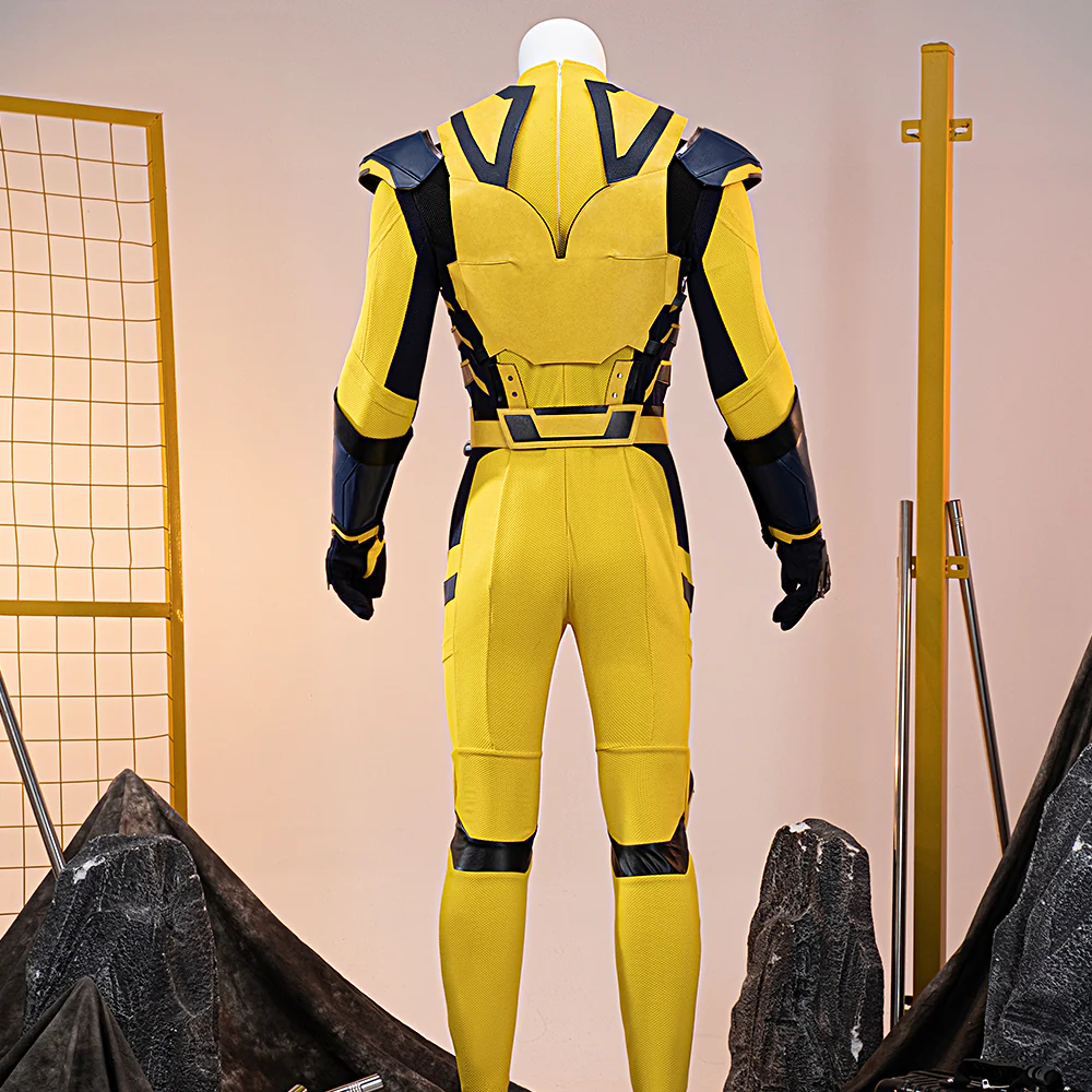 【Size XS-3XL】DokiDoki Movie Cosplay Black Yellow Man Costume Bodysuit - Image 3